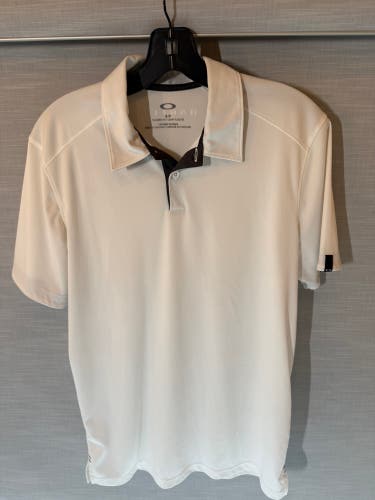 White Small Men's Oakley Polo