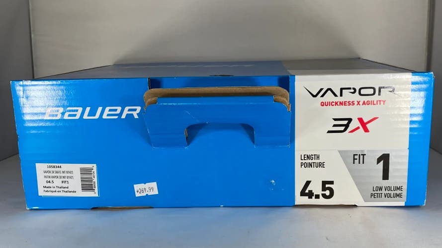 Bauer Vapor 3X Hockey Skates Regular Width Size 4.5 (New)