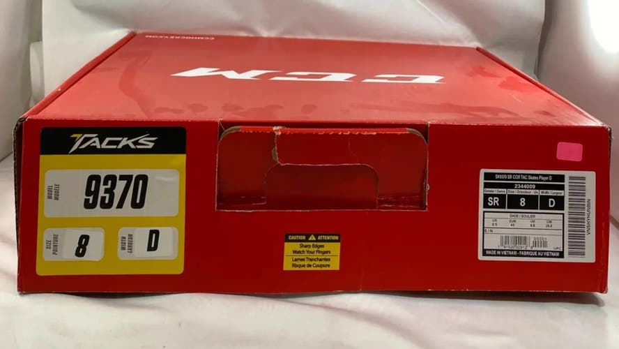 CCM Super Tacks 9370 Hockey Skates 8 (New)