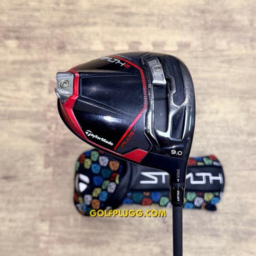 9 Driver- Taylormade Stealth 2 w/ Headcover / HZRDUS, X Stiff (3041)