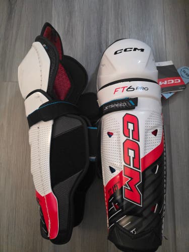 Senior CCM JetSpeed FT6 Pro 15" Shin Pads