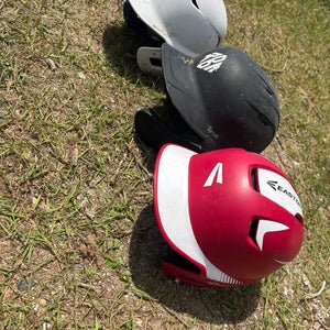 Three Batting Helmets (Used)