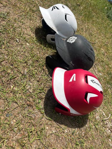Three Batting Helmets (Used)