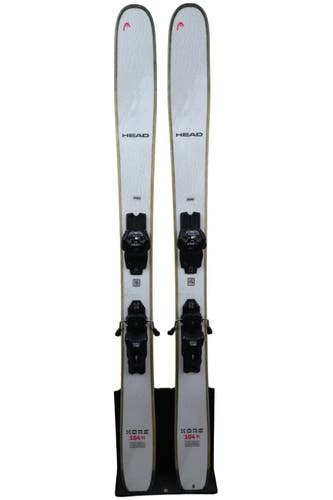 USED 2026 Head Kore 104 Ti 156cm Skis with Tyrolia Attack 11 Bindings Black/Gray