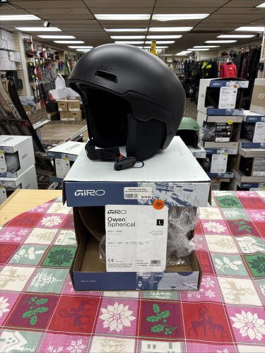 Giro Owen Spherical Ski/Snowboard Helmet Matte Black Sz Large 59cm-62.5cm NEW