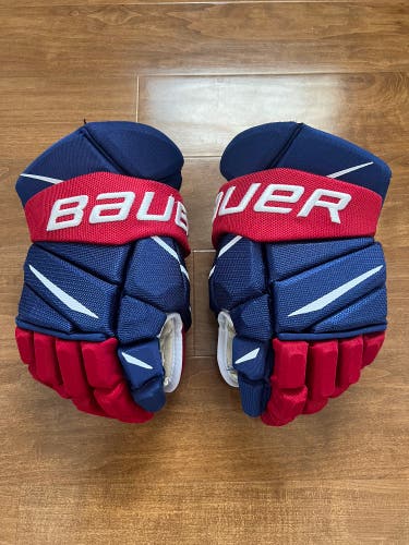 NHL Pro Stock 14” Bauer Vapor 2X Pro Hockey Gloves Montreal Canadiens Savard