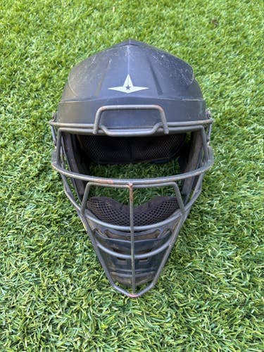 All Star MVP5 Catcher's Mask/Helmet - Navy - Size Adult Large (7 - 7 1/2) (Used)