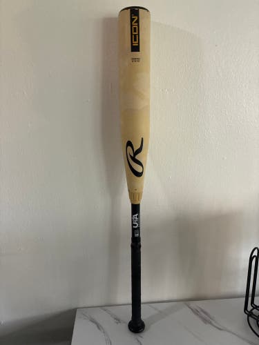 2025 Rawlings Icon Composite USABat Certified Bat (-8) 22 oz 30" (Used)