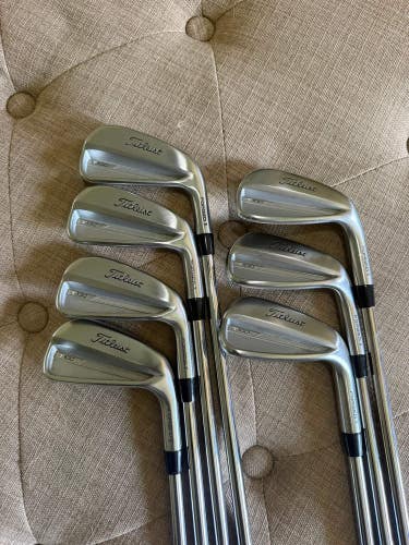 Titleist 2023 T100 Iron Set 4-PW KBS $-Taper 130g Extra Stiff Flex Standard NICE