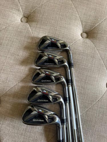 Taylormade 2016 M2 Iron Set 6-PW KBS Tour Regular Flex Standard NICE