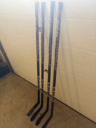 4 Senior CCM JetSpeed FT5 Pro Right Handed Hockey Stick P28 65 Flex Pro Stock (Used) $90 each