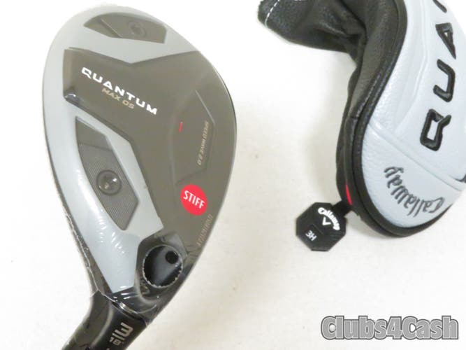 Callaway Quantum Max OS Hybrid 18 3H Denali Frost Silver 70g 6.0 Stiff +HC NEW