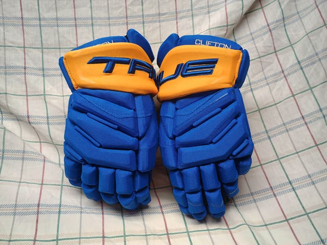 Pro Stock New 14" True Catalyst 9X Buffalo Sabres Hockey Gloves