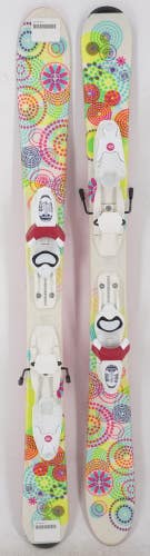 K2 Groovy Flowers Kids Skis with Bindings - 100 cm Used
