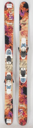 Line Snow Angel Twin Tip Kids Skis with Bindings - 123 cm Used