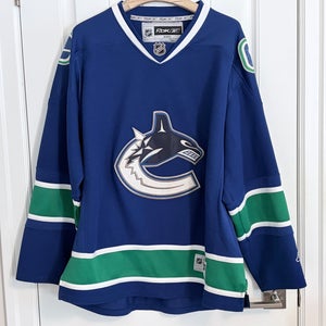 Vancouver Canucks Reebok Blue Orca Home Jersey Size XXL 2XL