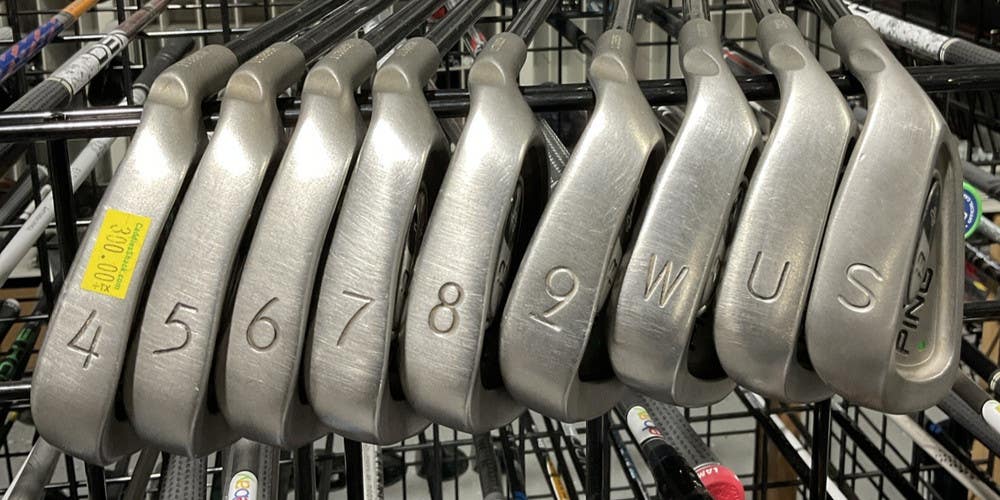 Ping i3 + Green Dot 4-P+U+S Irons Set Regular Flex Graphite Shaft MRH USED