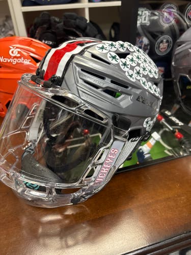 Ohio State Buckeyes Small Bauer Re-Akt 150 Helmet Pro Stock - OSU - #11
