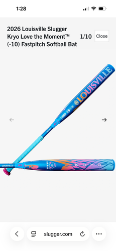 2026 Louisville Slugger Kryo Composite Bat (-10) 22 oz 32" (New)