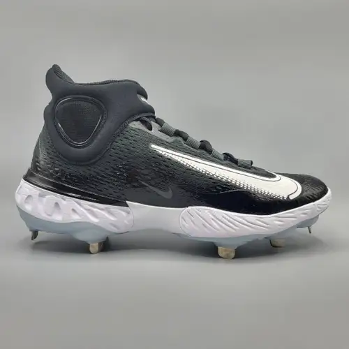Nike Alpha Huarache Elite 4 Mid Men's Size 10.5 Black Baseball Cleats DJ6520-001