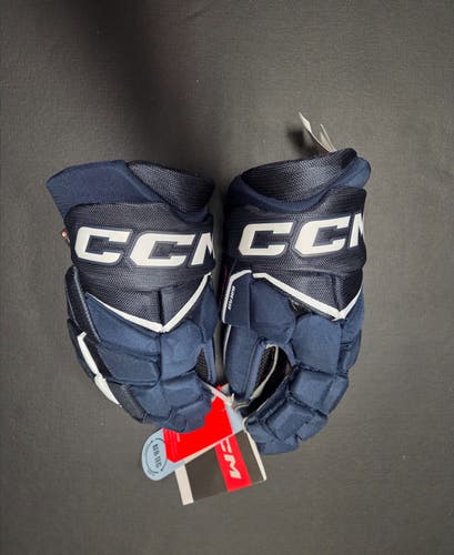 New Senior CCM Jetspeed FT8 Gloves 14" Navy
