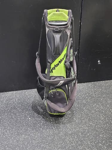 Used Taylormade FLEX TECH BAG Mens Stand Bag Black And Green 11849-S000040009