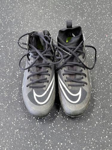 Used Nike LAX Cleats Mens Black Senior 8.5 11849-S000040080