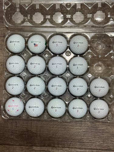 18 TaylorMade TP5x Golf Balls - 5A/4A Condition