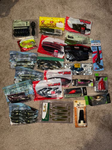 Mix of new and Used fishing baits