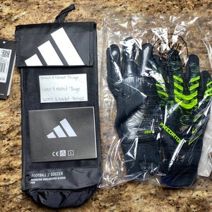 *NEW Size 6 Adidas Predator PRO GRADE Goalkeeper Gloves - Black/Carbon/Lucid Lemon (JJ3531)