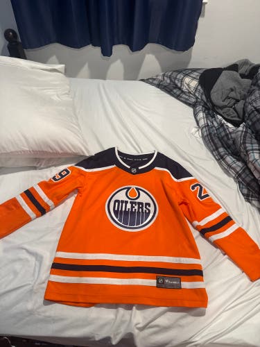 Oilers Leon Draisaitl Jersey , Kids M/L