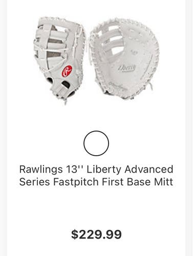 Rawlings Liberty advanced LH First Base Baseball Glove 13" (Used)