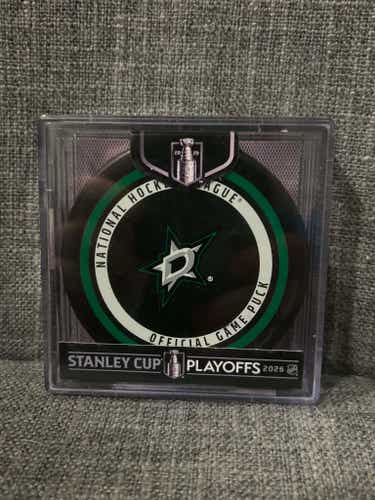 Dallas Stars 2026 NHL Playoffs Official Game Puck with Case