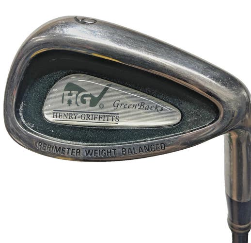 Henry-Griffitts HG GreenBacks 9 Iron +1" RH Regular Graphite 37 Good Wrap Grip