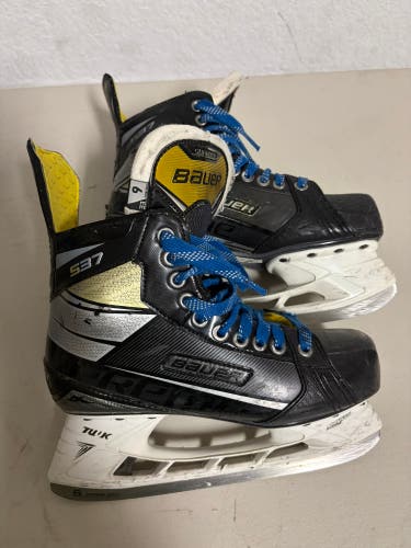 Black/Yellow 2020 Bauer Supreme S37 Hockey Skates Extra Wide Width 6EE (Used)