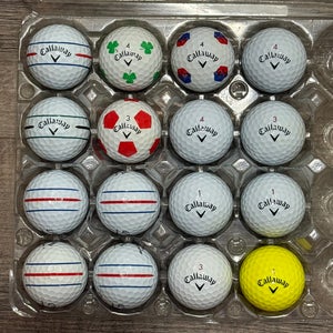 16 Callaway Chrome Soft Golf Balls - 5A MINT CONDITION