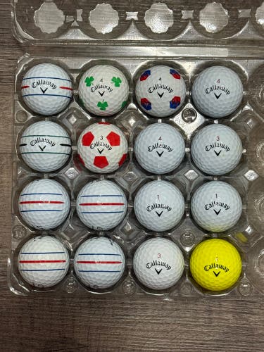 16 Callaway Chrome Soft Golf Balls - 5A MINT CONDITION