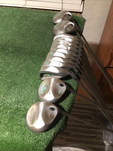 Callaway Ladies Big Bertha & War Bird Full Set (D, 3W, 5W, 7W, 3-PW-SW) Graphite
