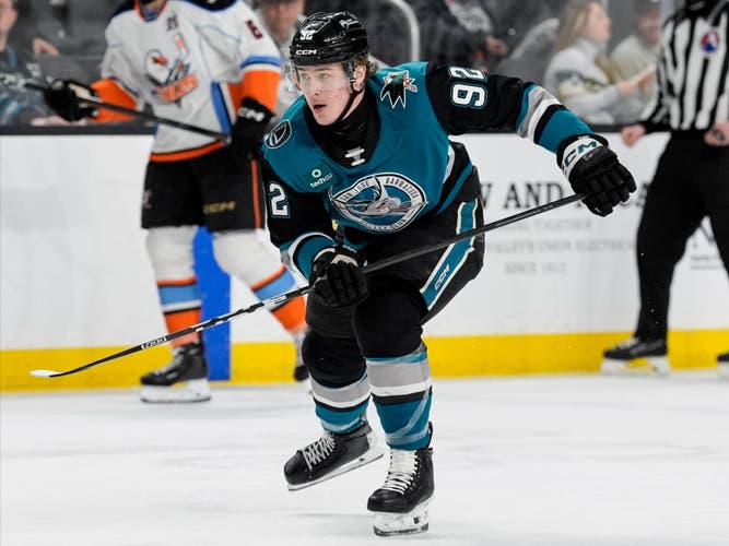 San Jose Barracuda (Sharks AHL) CCM Large Pro Stock Game Socks *Read Full Description*