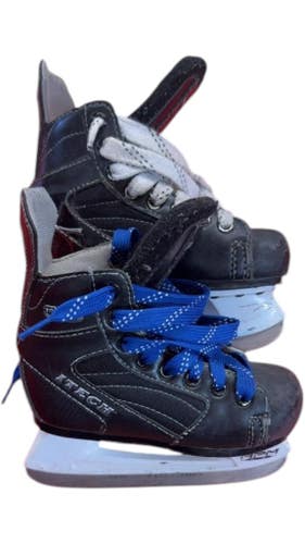 Itech Ice Skates RPM Youth Black Used Size 11Y