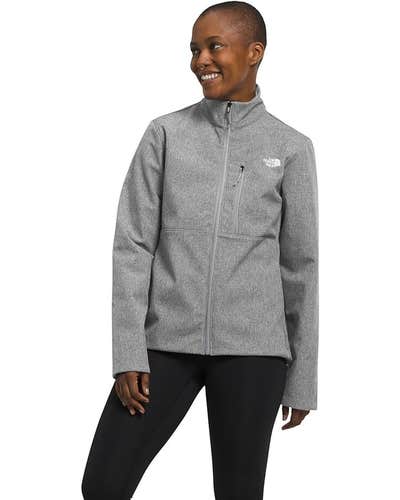 The North Face Apex Bionic 3 Jacket Womens Medium Gray Mock Neck Full Zip DDR379