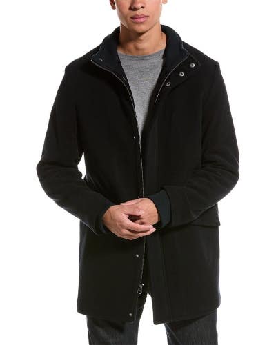 Cole Haan Signature Bomber Coat Men's Medium Blue Long Sleeve Full Zip DDR362