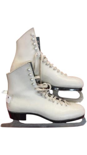 Lange Figure Skates Classic White Used Size 9