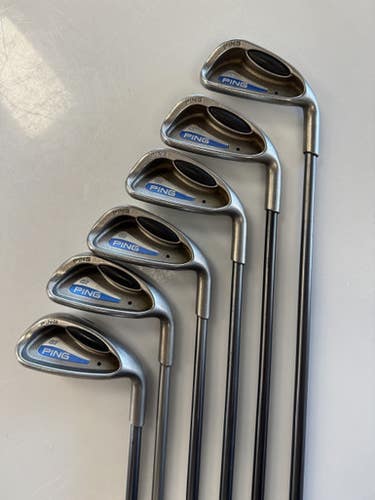 Used Ping G2 BLACK REGULAR GRAPHITE Mens Iron Set RH 5I-PW 11860-S000309435