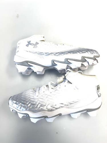 Used Under Armour Jr FB Cleats White Junior 04 11860-S000309544