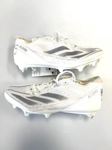 Used Adidas Jr FB Cleats White Junior 06 11860-S000309535