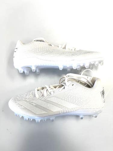 Used Adidas Jr FB Cleats White Junior 05 11860-S000309532