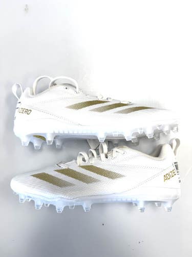 Used Adidas Jr FB Cleats White Junior 06 11860-S000309531