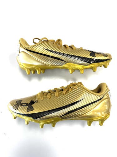 Used Under Armour Jr FB Cleats Gold Junior 06 11860-S000309527