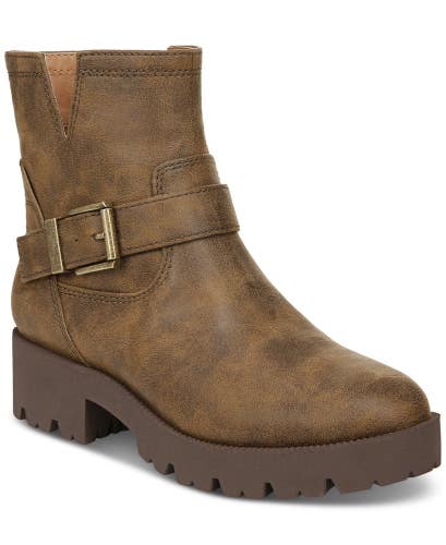 Zodiac Miller-2 I7582S2-200 Boots Women's 10 Brown Leather Cutout Bootie LION401